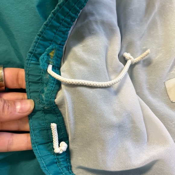 Vintage Sierra Design Trunks Mens L NYLON Swim Shorts Mesh Lined  Teal/Purple - Picture 6 of 8